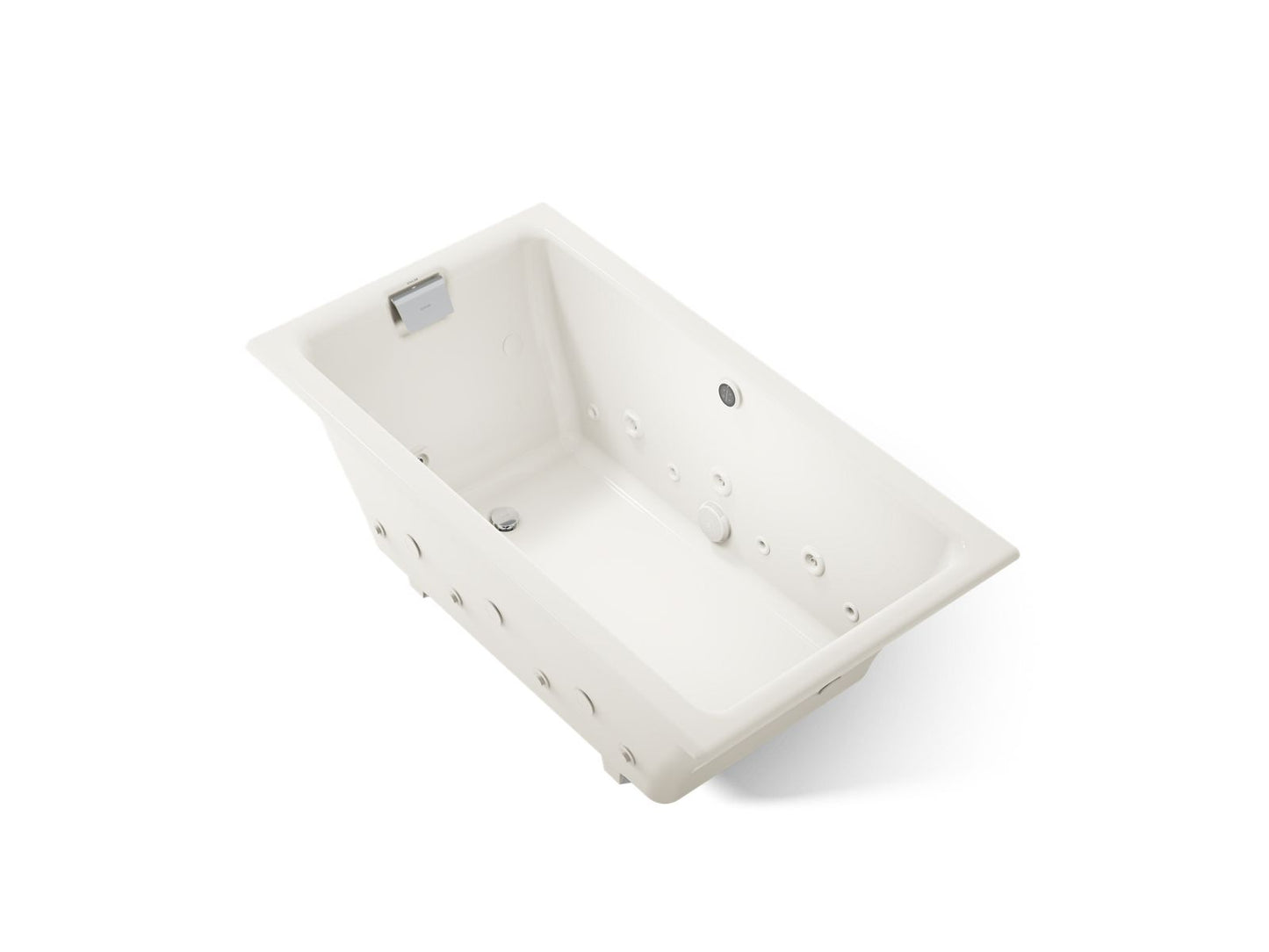 KOHLER K-856-AH Tea-for-Two 66" x 36" drop-in Effervescence whirlpool bath