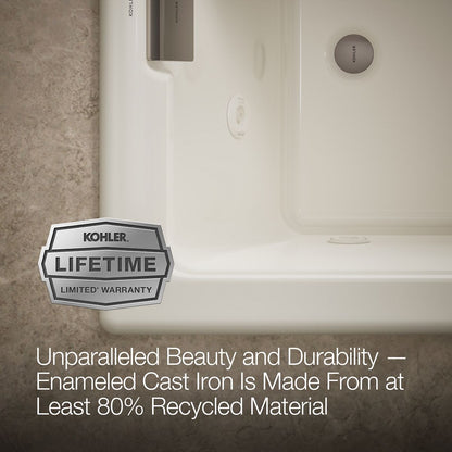 KOHLER K-856-JHN Tea-for-Two 66" x 36" drop-in/undermount whirlpool bath