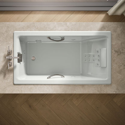 KOHLER K-856-M Tea-for-Two 66" x 36" drop-in whirlpool bath