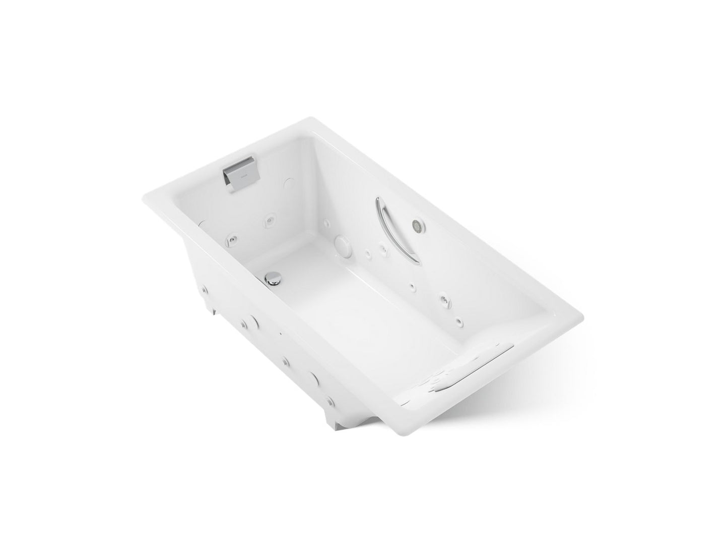 KOHLER K-856-V Tea-for-Two 66" x 36" drop-in Effervescence whirlpool bath