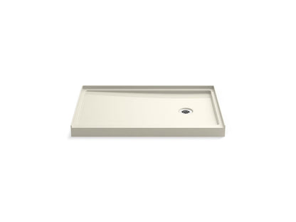KOHLER Rely 48" x 32" alcove shower base, right drain