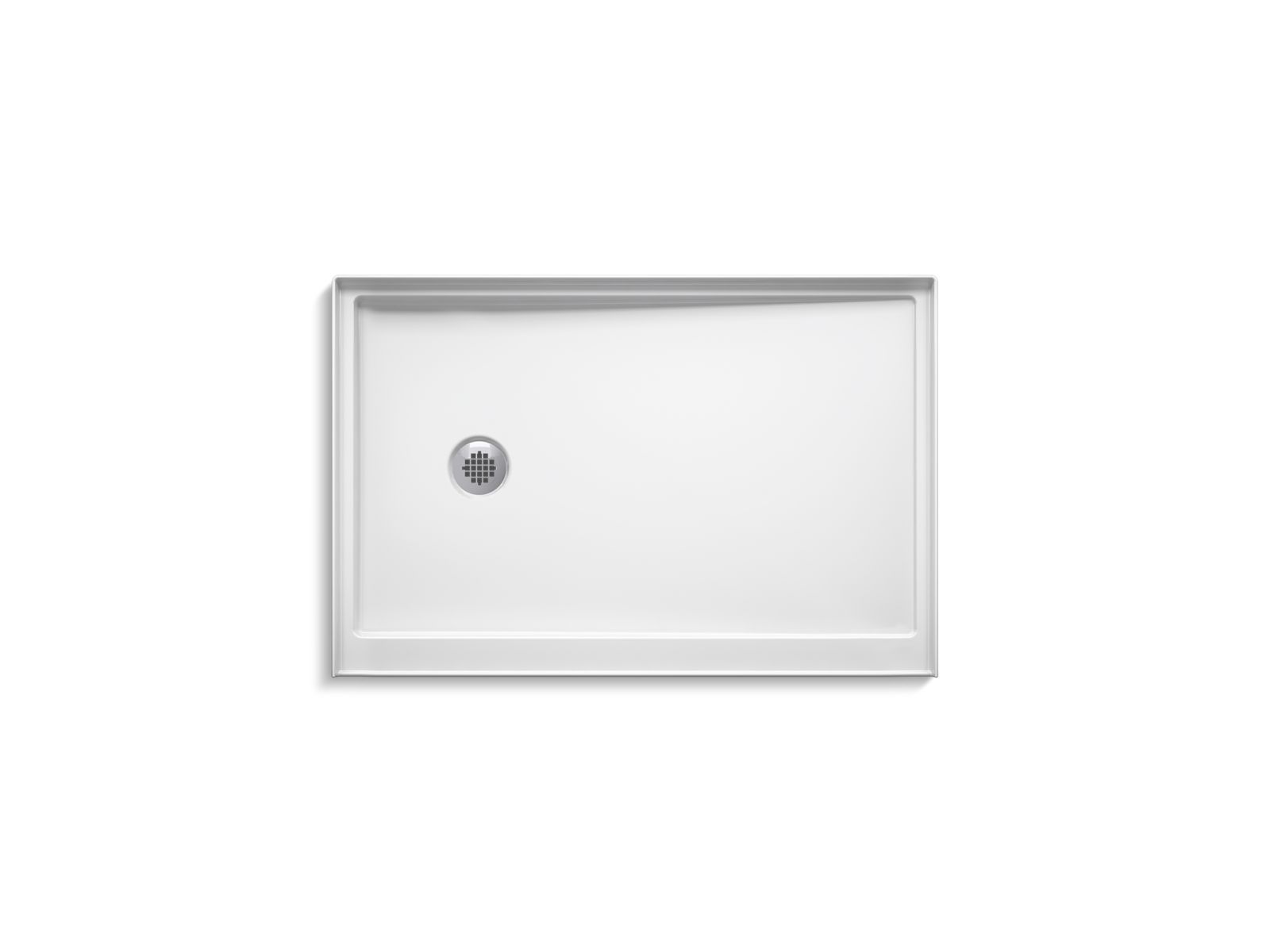 KOHLER K-8639 Rely 48" x 32" alcove shower base, left drain