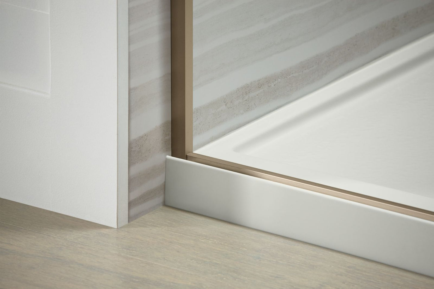 KOHLER K-8639 Rely 48" x 32" alcove shower base, left drain