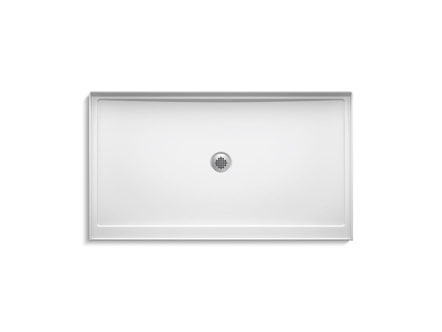 KOHLER K-8649 Rely 60" x 34" alcove shower base, center drain