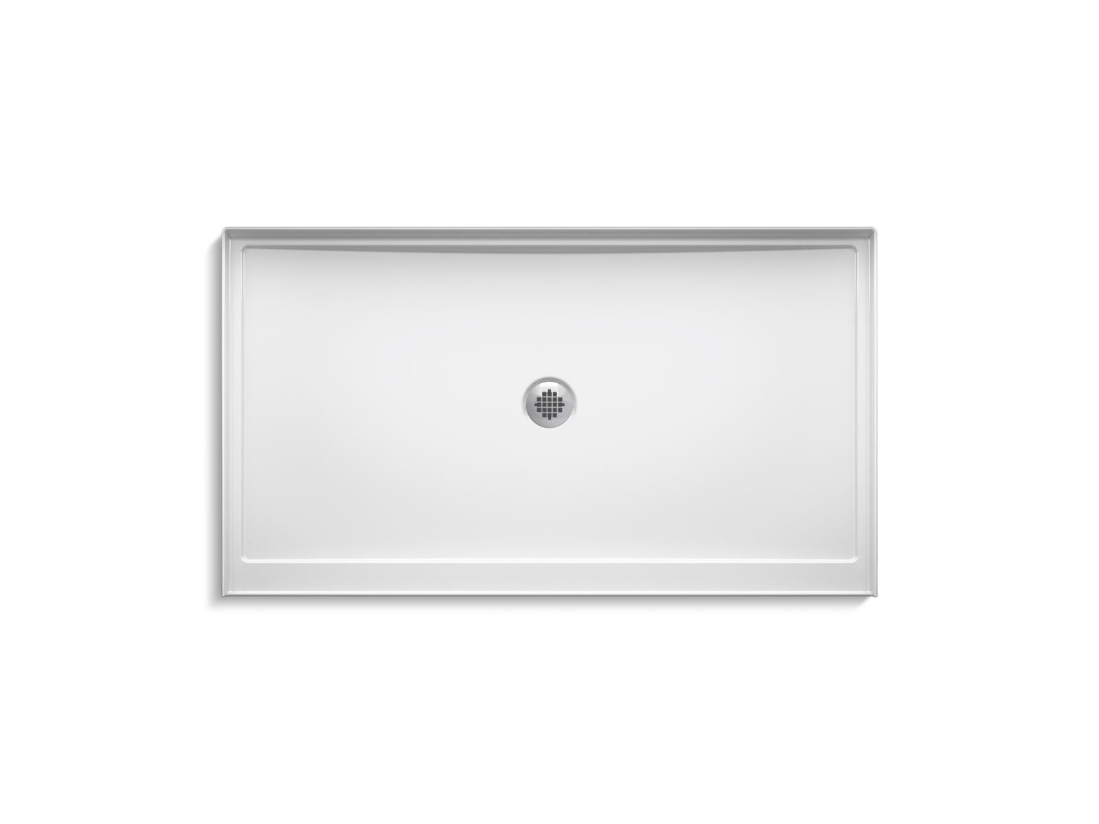KOHLER K-8649 Rely 60" x 34" alcove shower base, center drain