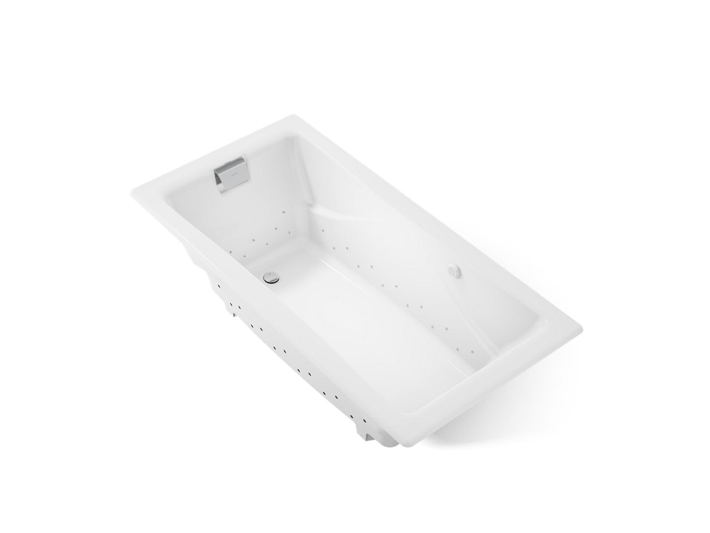 KOHLER K-865-GH0 Tea-for-Two 71-3/4" x 36" drop-in Heated BubbleMassage air bath
