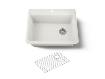 KOHLER K-8668-1A1 Riverby 27" top-mount single-bowl kitchen sink