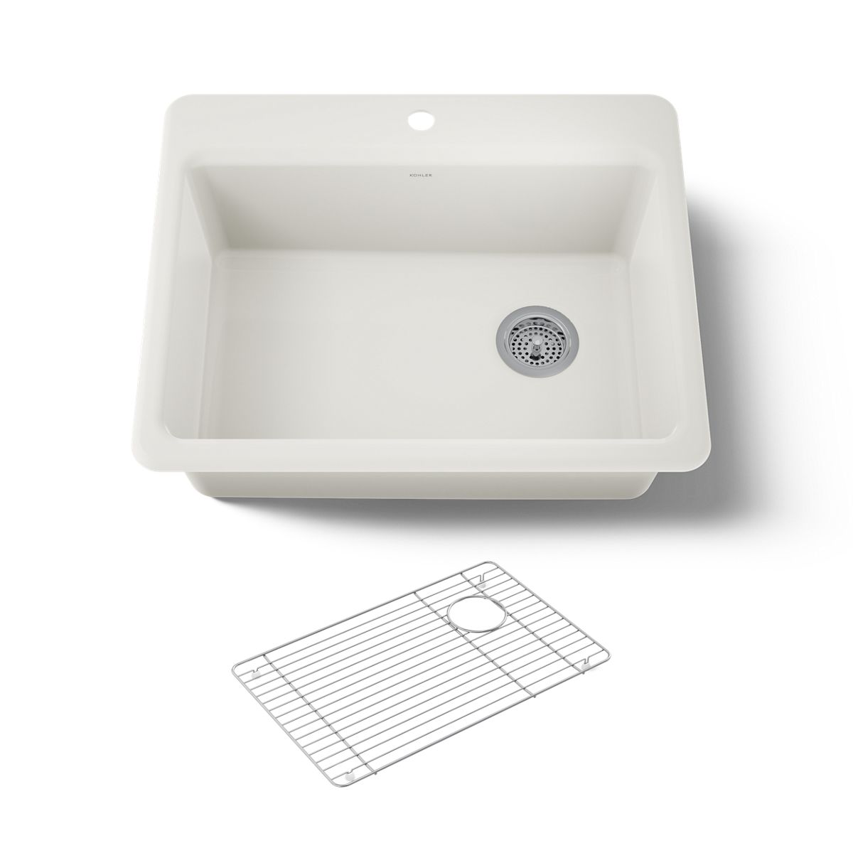 KOHLER K-8668-1A1 Riverby 27" top-mount single-bowl kitchen sink