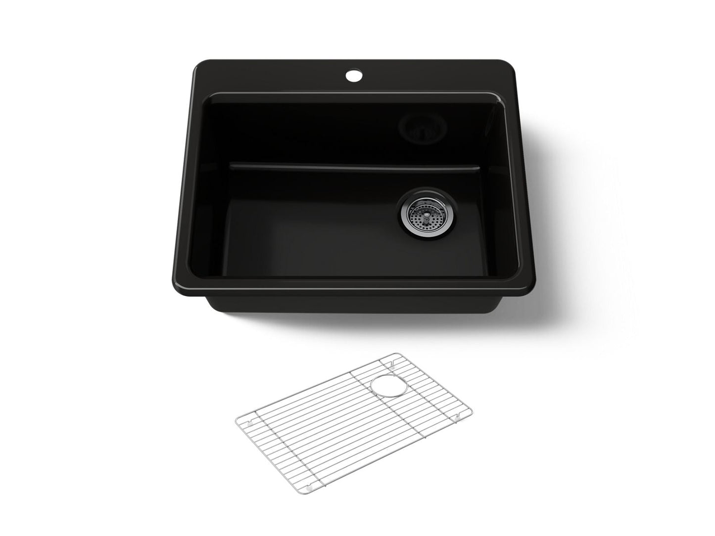 KOHLER K-8668-1A1 Riverby 27" top-mount single-bowl kitchen sink