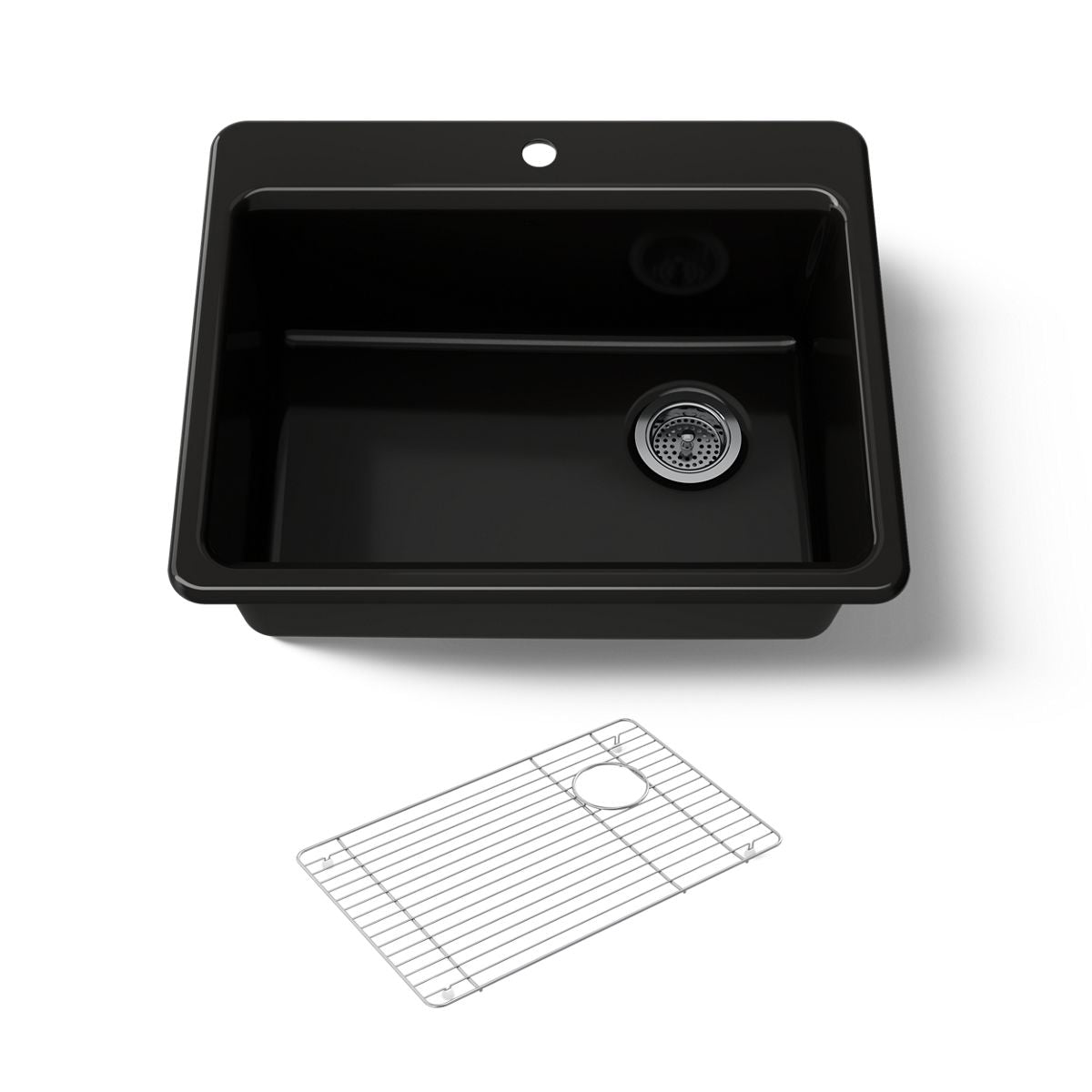 KOHLER K-8668-1A1 Riverby 27" top-mount single-bowl kitchen sink