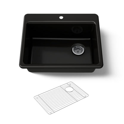 KOHLER K-8668-1A1 Riverby 27" top-mount single-bowl kitchen sink