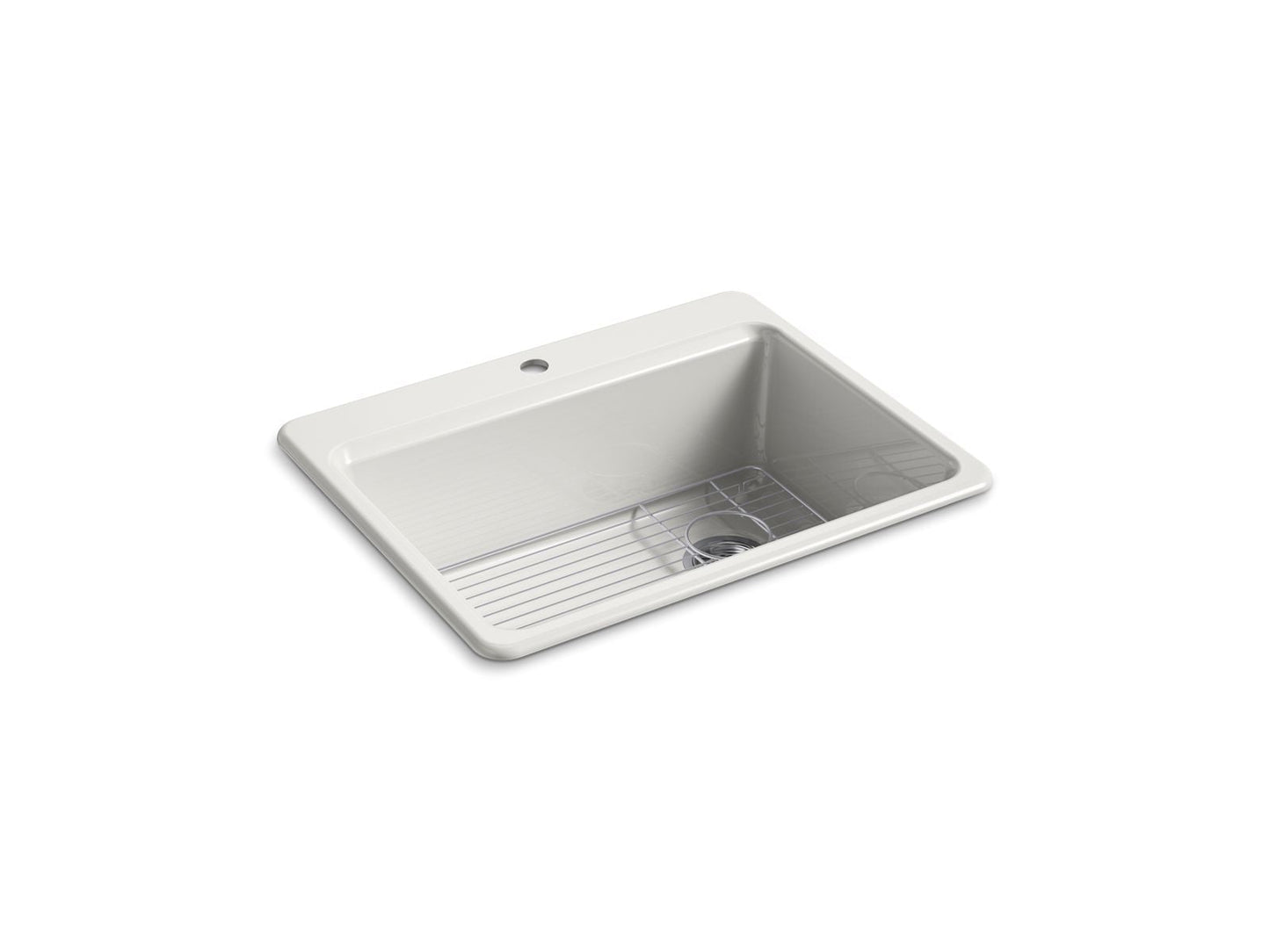 KOHLER K-8668-1A1 Riverby 27" top-mount single-bowl kitchen sink