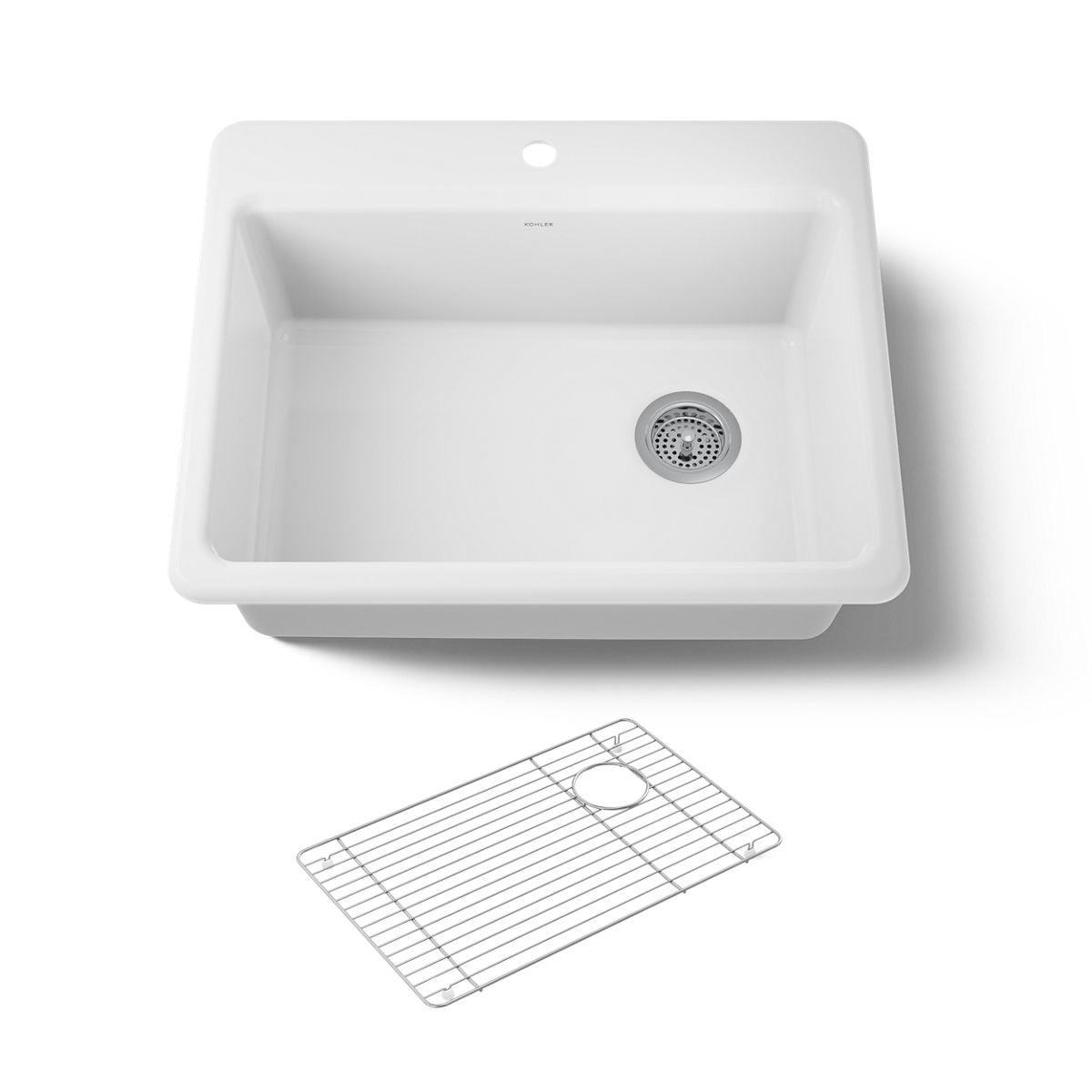 KOHLER K-8668-1A1 Riverby 27" top-mount single-bowl kitchen sink