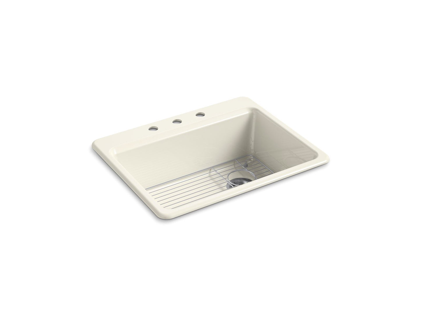 KOHLER K-8668-3A1 Riverby 27" top-mount single-bowl kitchen sink