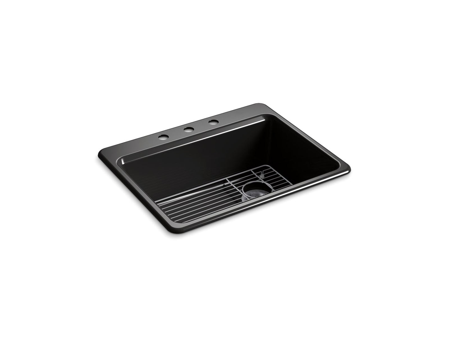 KOHLER K-8668-3A1 Riverby 27" top-mount single-bowl kitchen sink