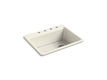 KOHLER K-8668-4A1 Riverby 27" top-mount single-bowl kitchen sink