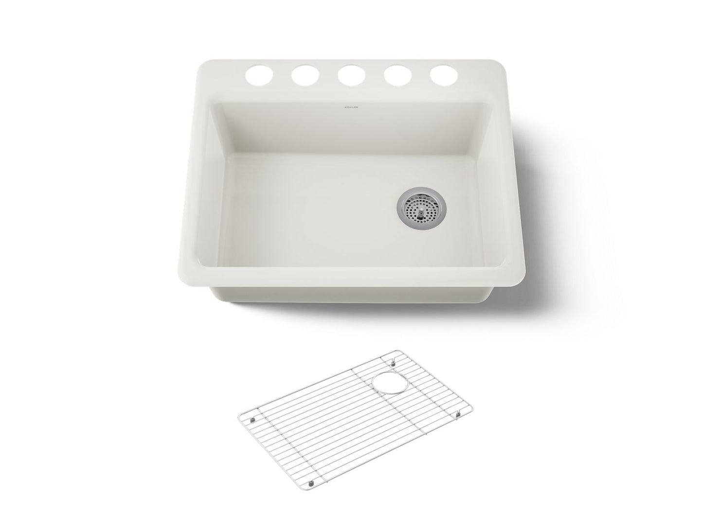 KOHLER Riverby 27" undermount single-bowl kitchen sink