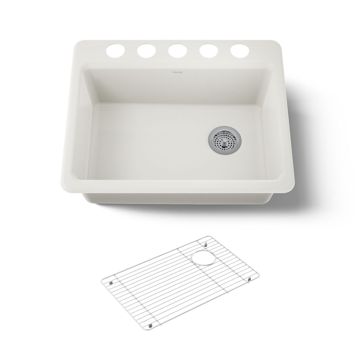 KOHLER Riverby 27" undermount single-bowl kitchen sink