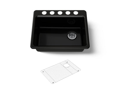 KOHLER Riverby 27" undermount single-bowl kitchen sink