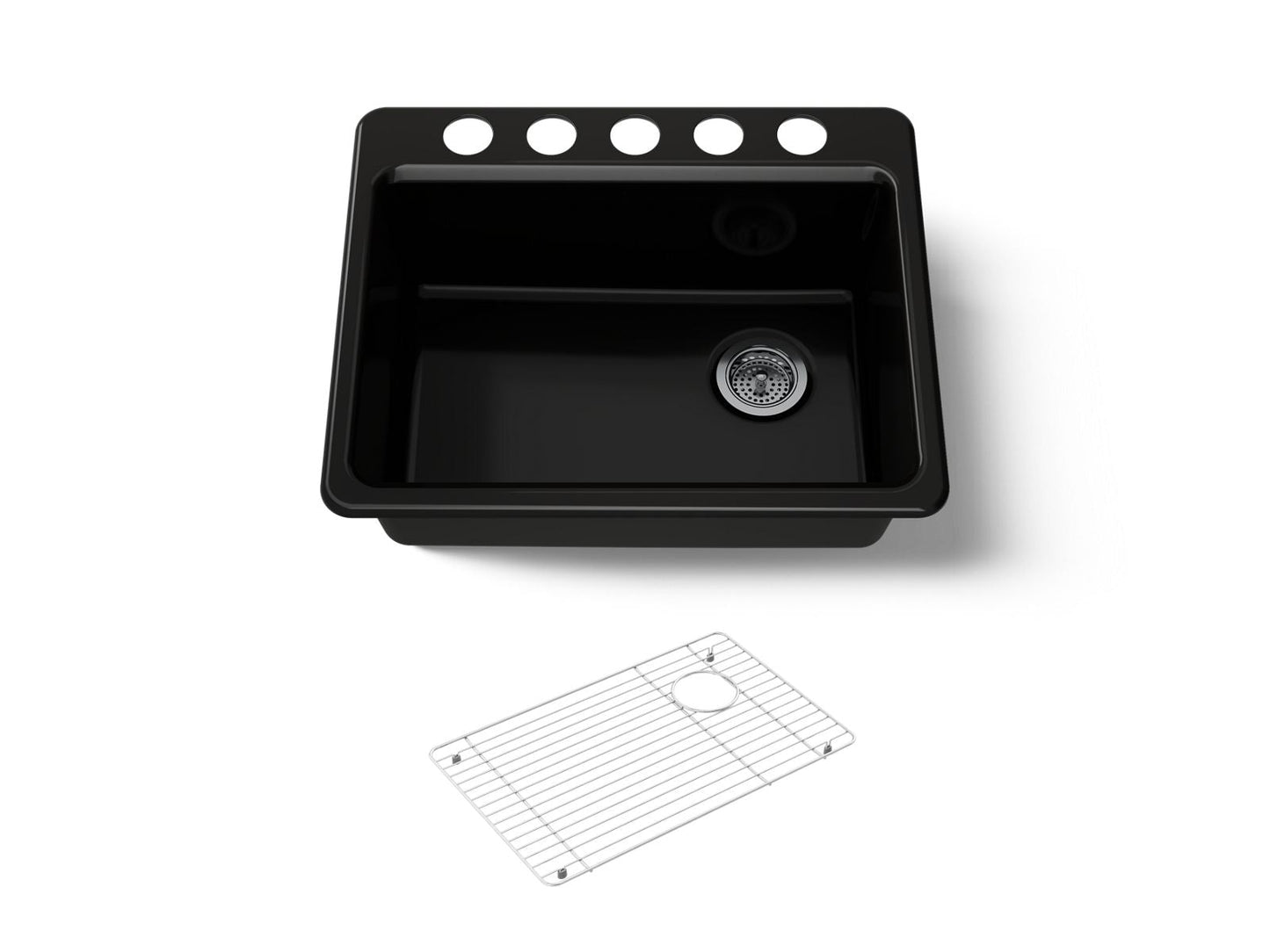 KOHLER Riverby 27" undermount single-bowl kitchen sink
