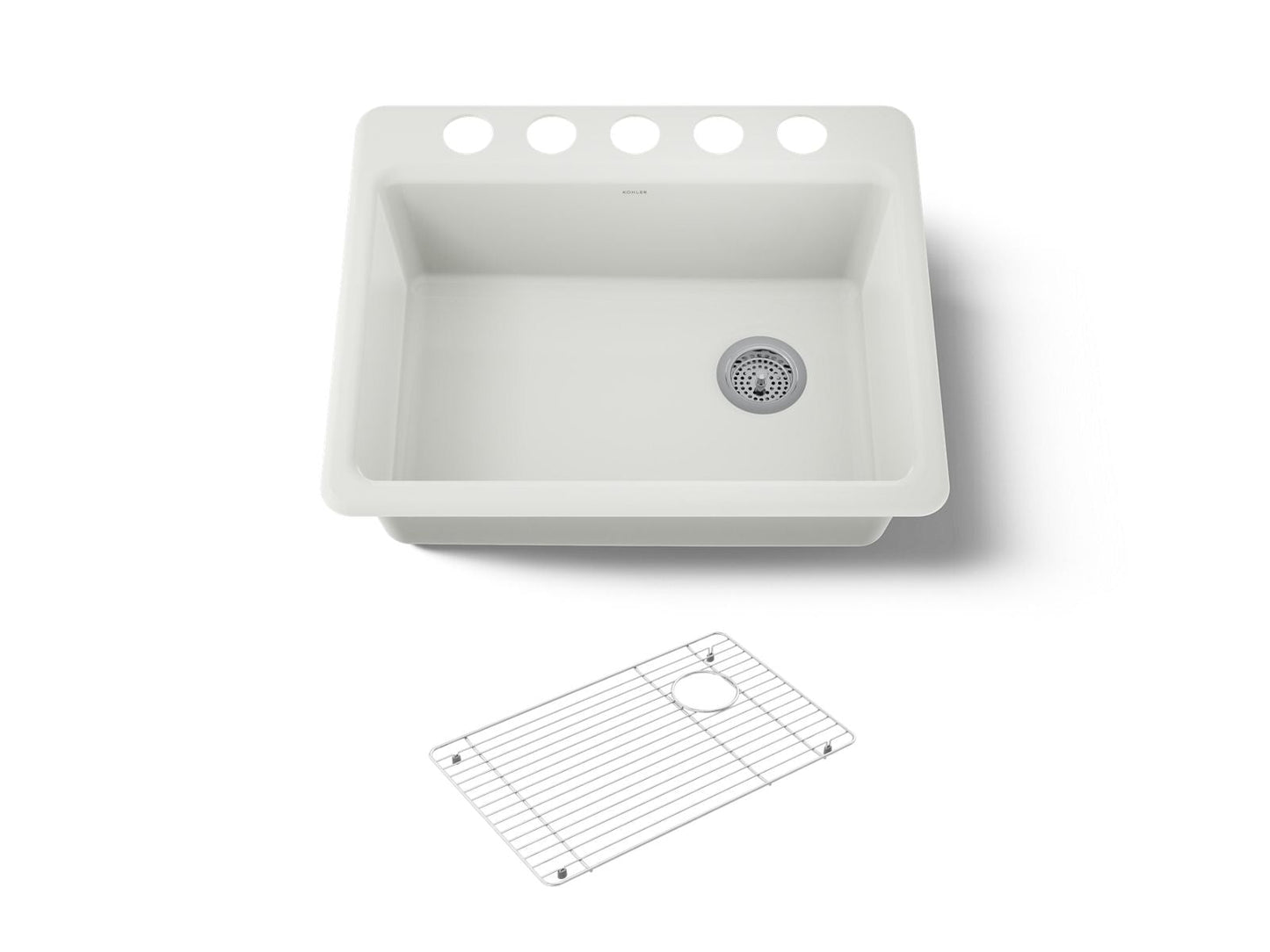 KOHLER Riverby 27" undermount single-bowl kitchen sink
