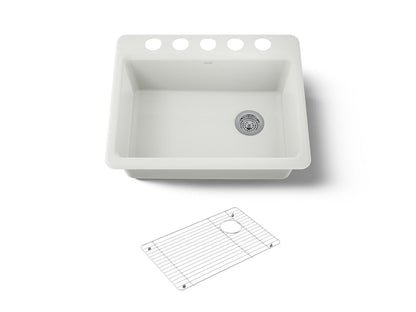 KOHLER Riverby 27" undermount single-bowl kitchen sink