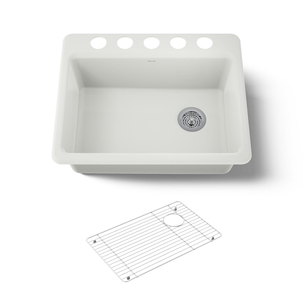 KOHLER Riverby 27" undermount single-bowl kitchen sink