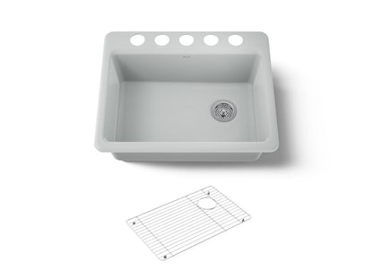 KOHLER Riverby 27" undermount single-bowl kitchen sink
