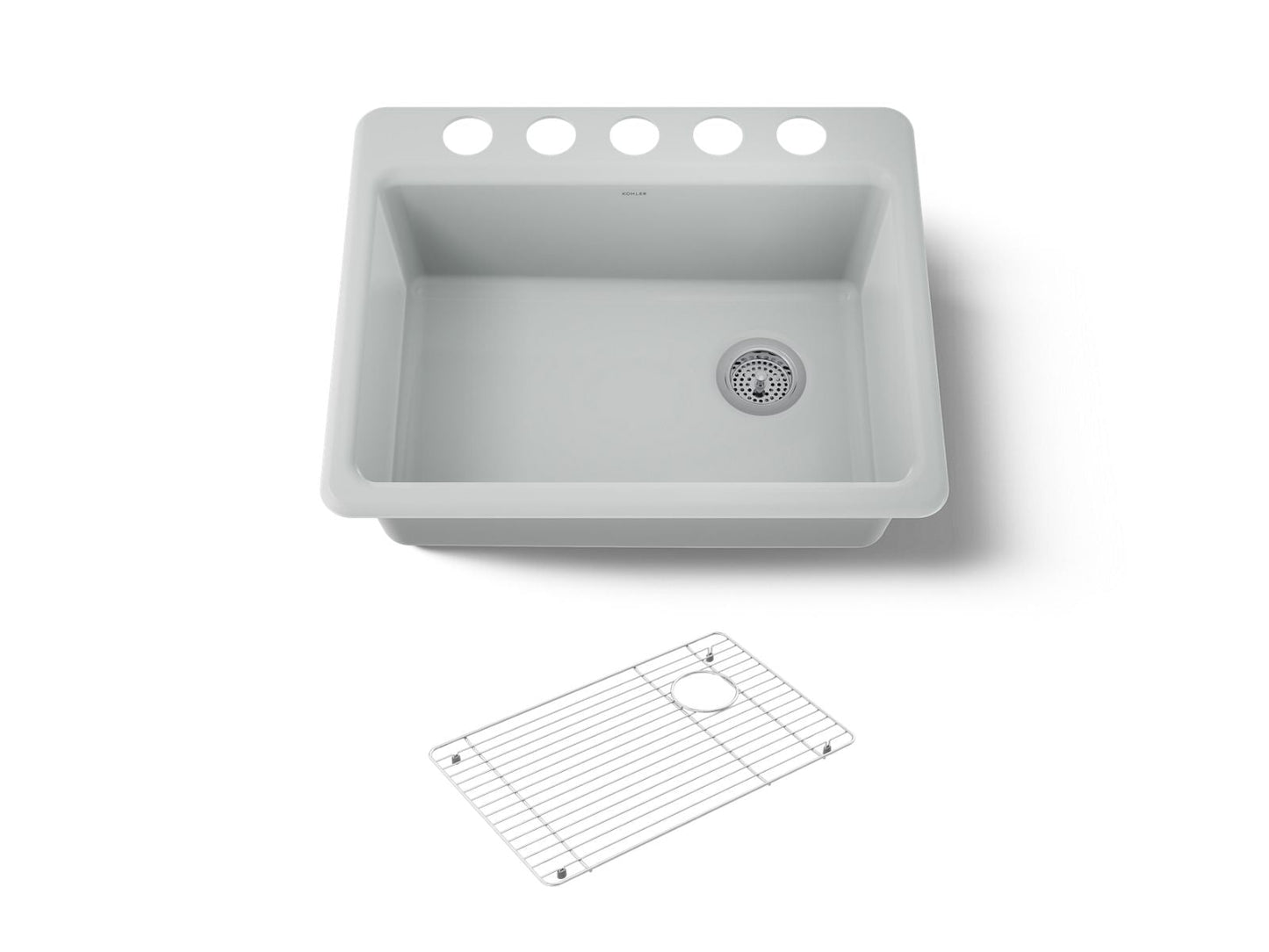 KOHLER Riverby 27" undermount single-bowl kitchen sink