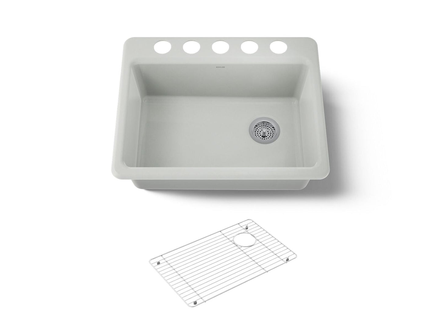 KOHLER Riverby 27" undermount single-bowl kitchen sink