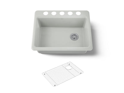 KOHLER Riverby 27" undermount single-bowl kitchen sink