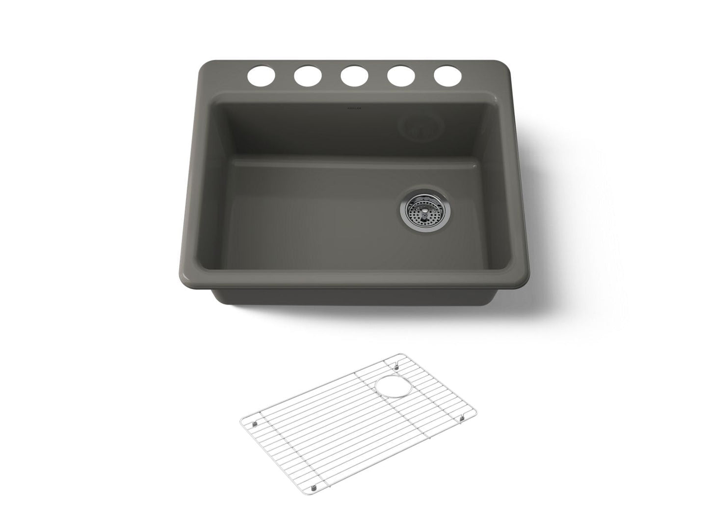 KOHLER Riverby 27" undermount single-bowl kitchen sink