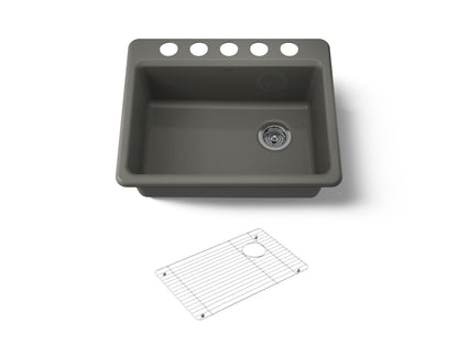 KOHLER Riverby 27" undermount single-bowl kitchen sink