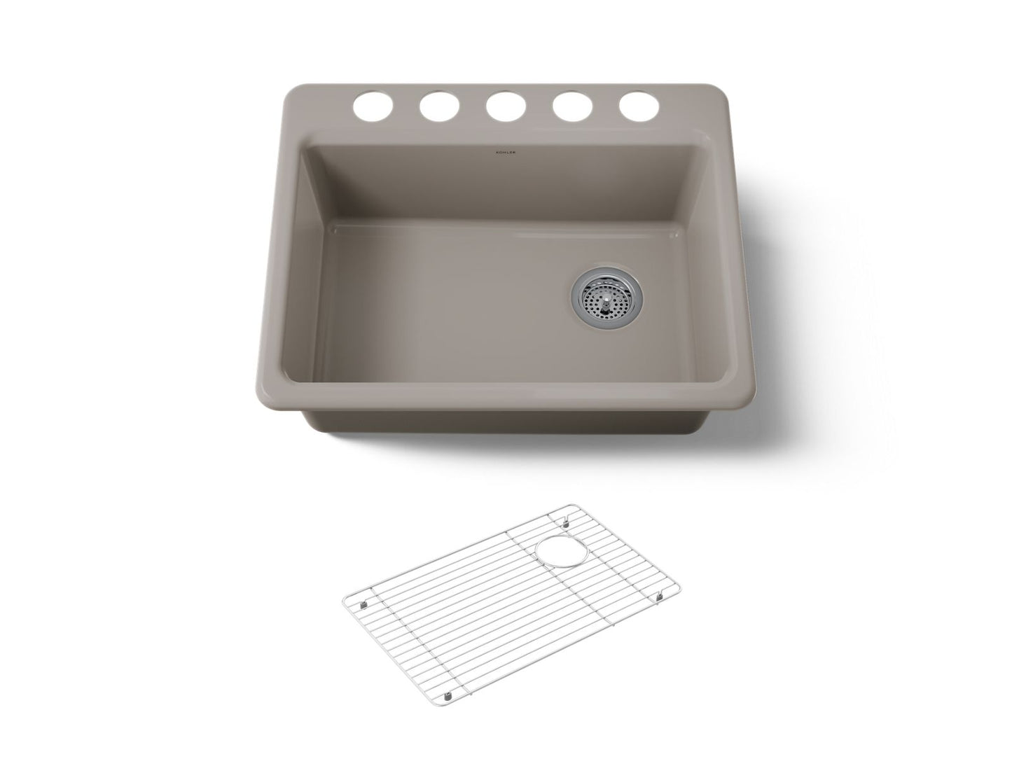 KOHLER Riverby 27" undermount single-bowl kitchen sink