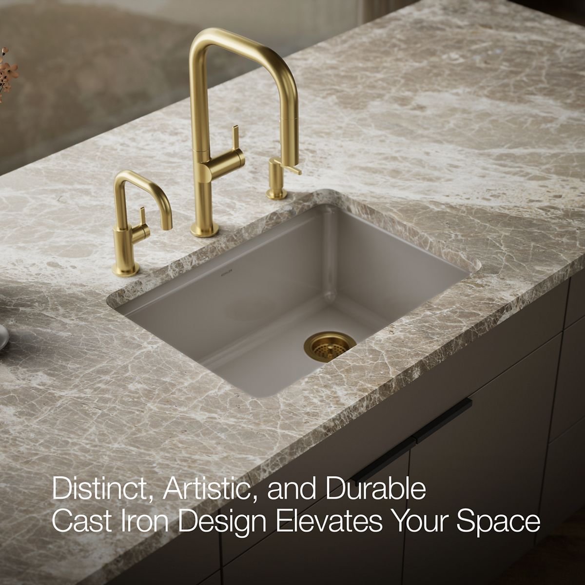 KOHLER Riverby 27" undermount single-bowl kitchen sink