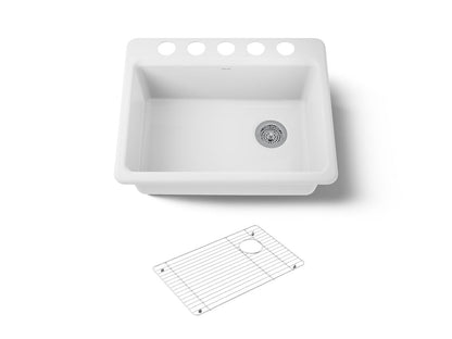 KOHLER Riverby 27" undermount single-bowl kitchen sink