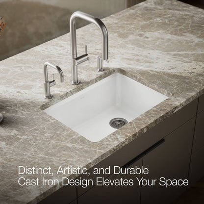 KOHLER Riverby 27" undermount single-bowl workstation kitchen sink