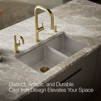 KOHLER Riverby 33" undermount double-bowl kitchen sink
