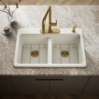 KOHLER Riverby 33" top-mount double-bowl kitchen sink