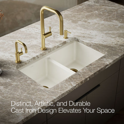 KOHLER Riverby 33" undermount double-bowl kitchen sink