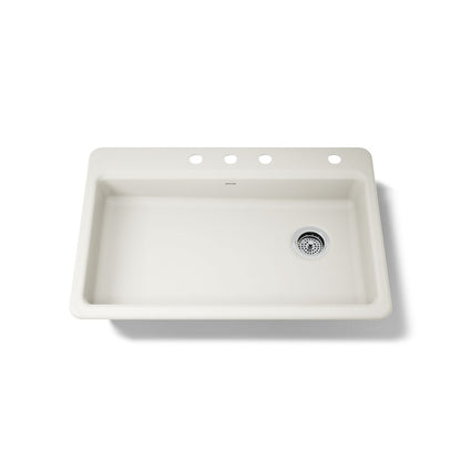 KOHLER Riverby 33" top-mount single-bowl kitchen sink