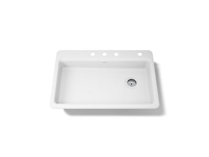 KOHLER Riverby 33" top-mount single-bowl kitchen sink