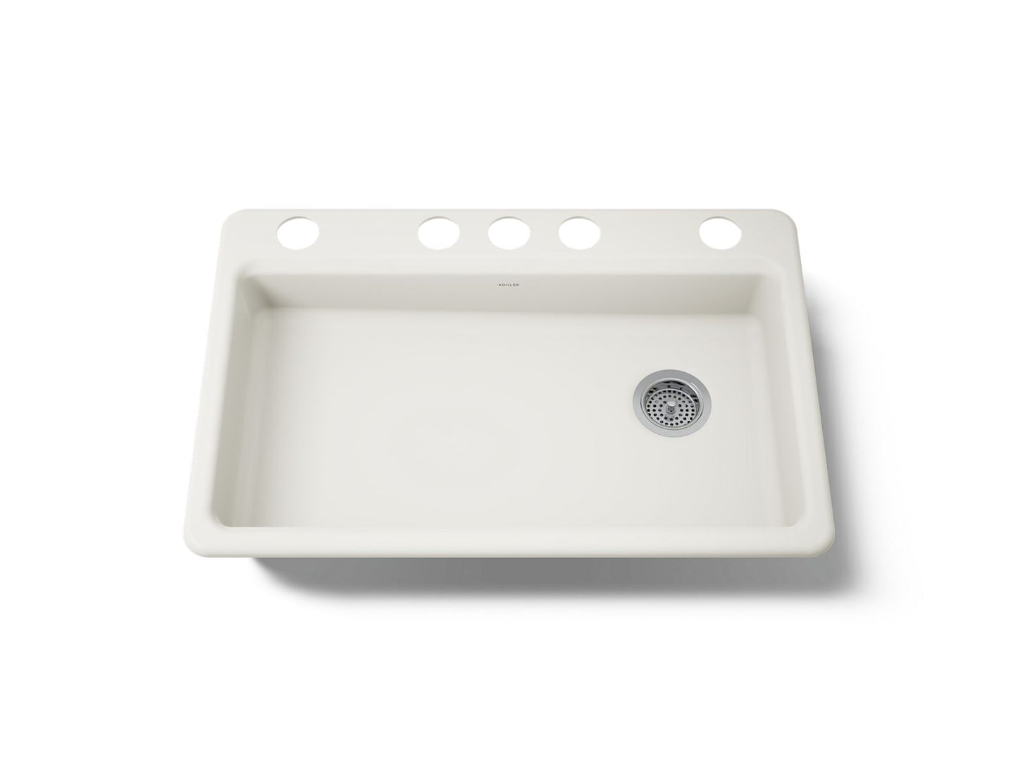 KOHLER K-8689-5U Riverby 33" undermount single-bowl kitchen sink