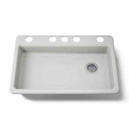 KOHLER K-8689-5U Riverby 33" undermount single-bowl kitchen sink
