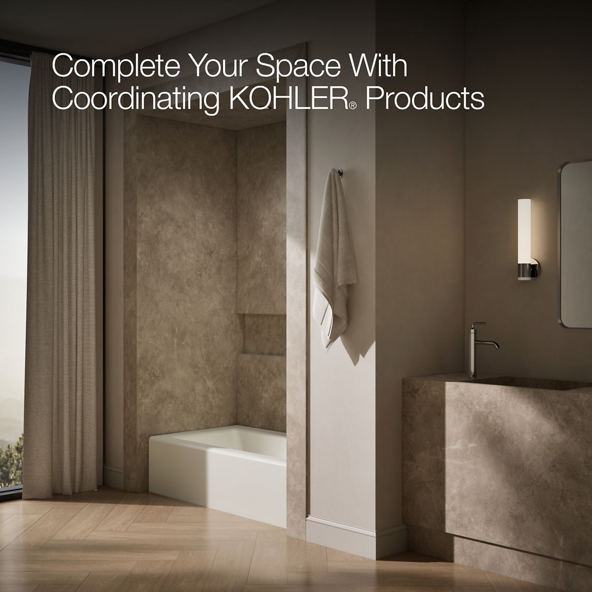 KOHLER K-876 Bellwether 60" x 32" alcove bath, right drain