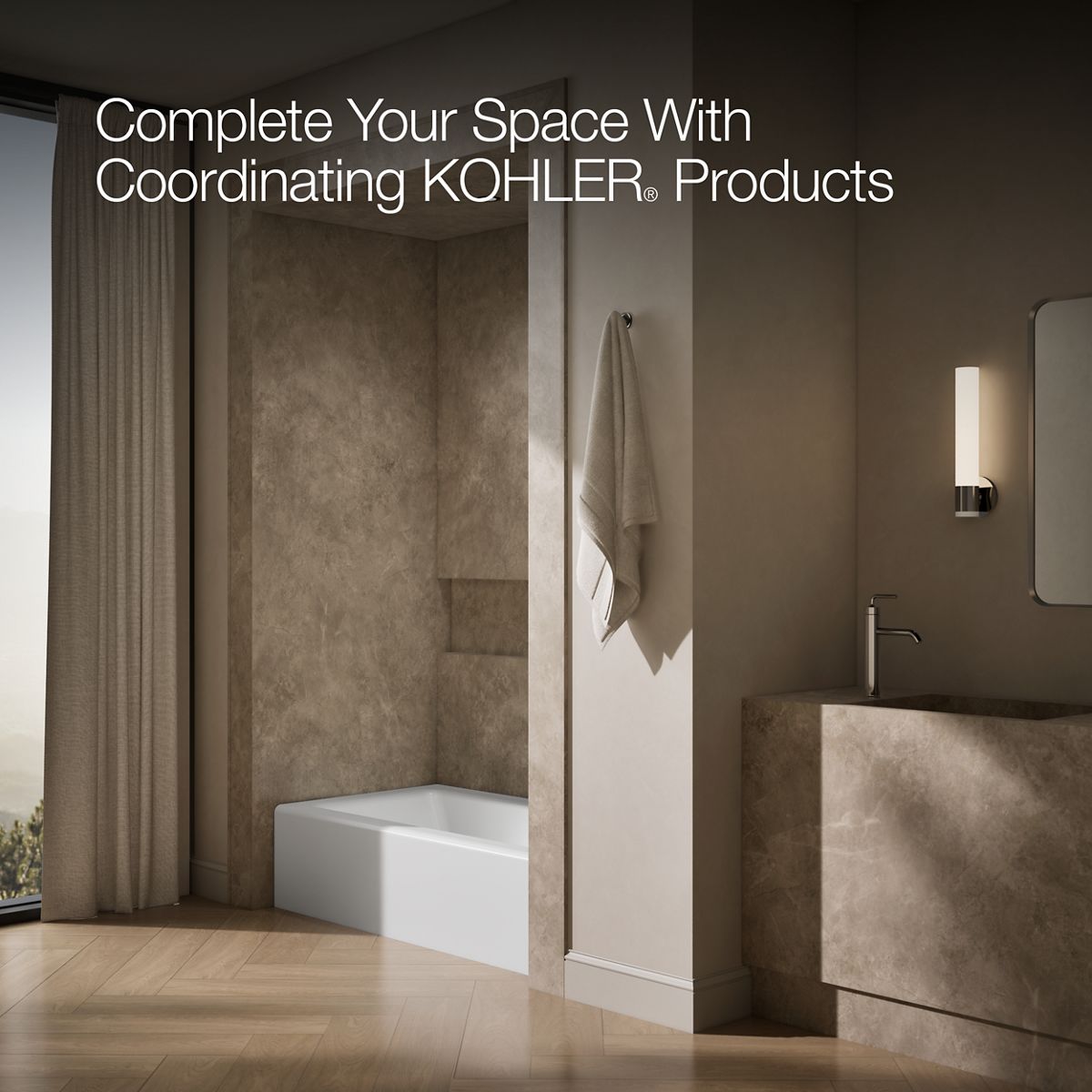 KOHLER K-876 Bellwether 60" x 32" alcove bath, right drain