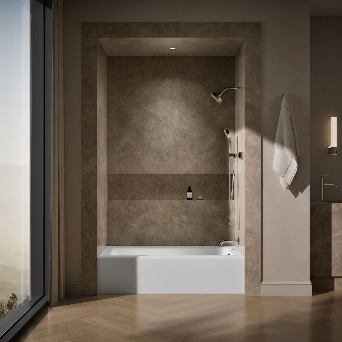 KOHLER K-876 Bellwether 60" x 32" alcove bath, right drain