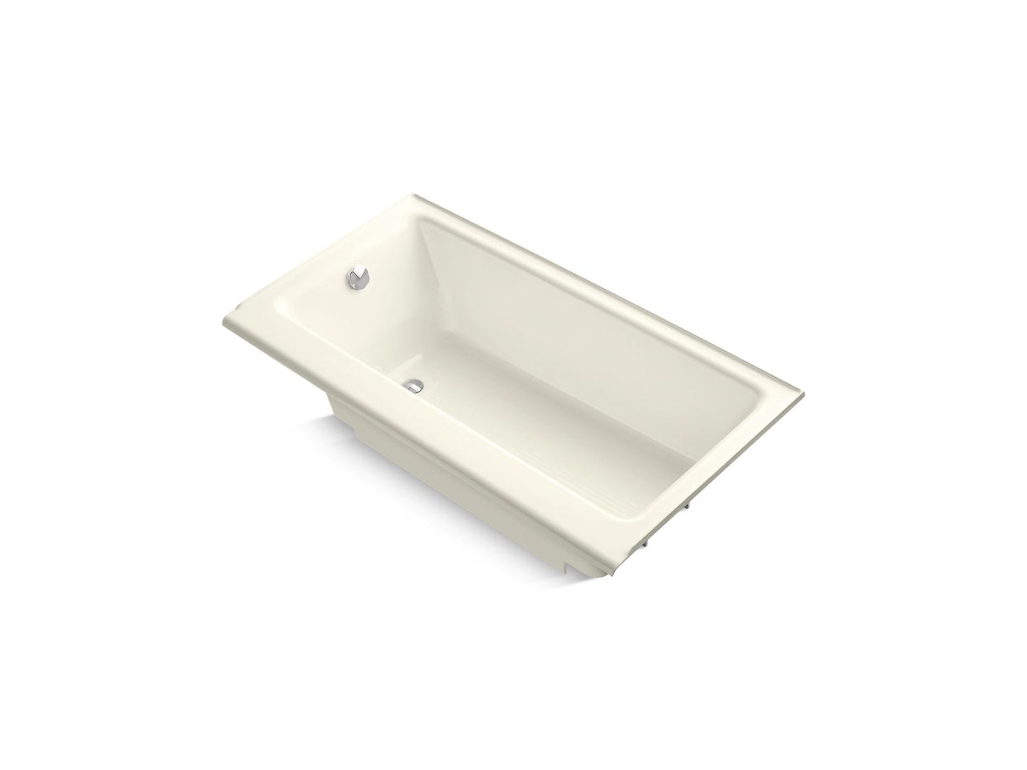 KOHLER K-877-S Highbridge 60" x 32" alcove bath, left drain