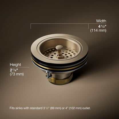 3/4 view of product with dimensions