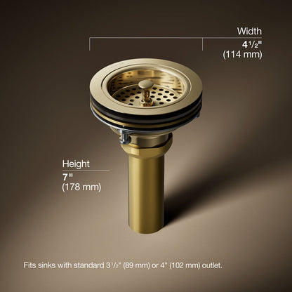 3/4 view of product with dimensions